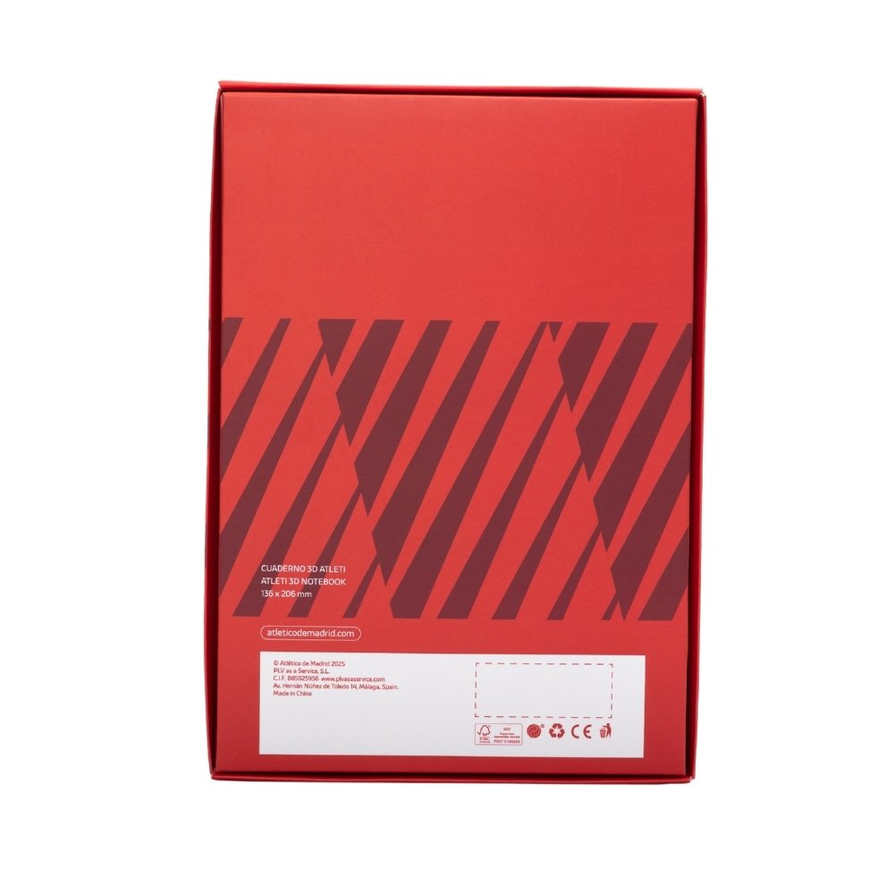 Cuaderno 3D Atleti S Rojo image number null